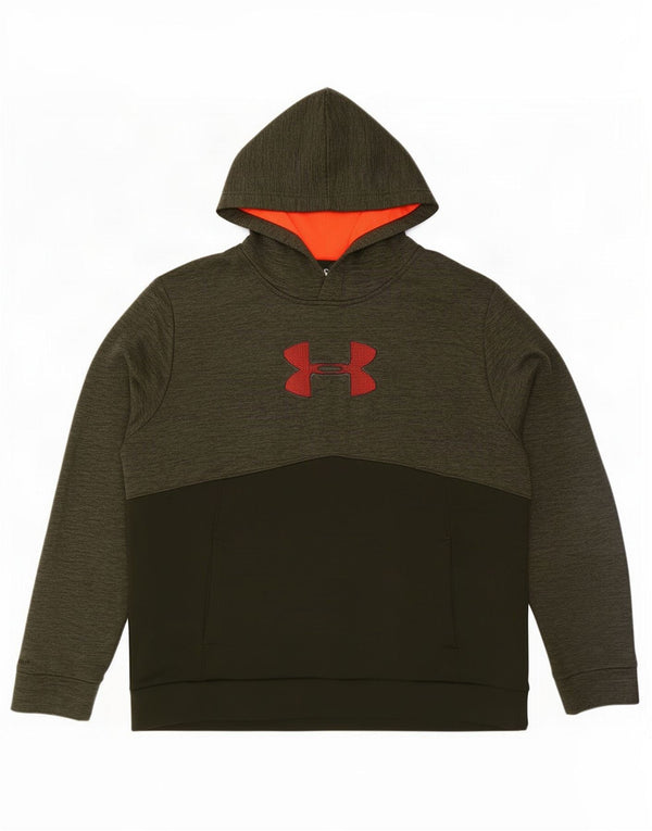 Under Armour Herre grafisk hættetrøje 2XL Khaki Flecked