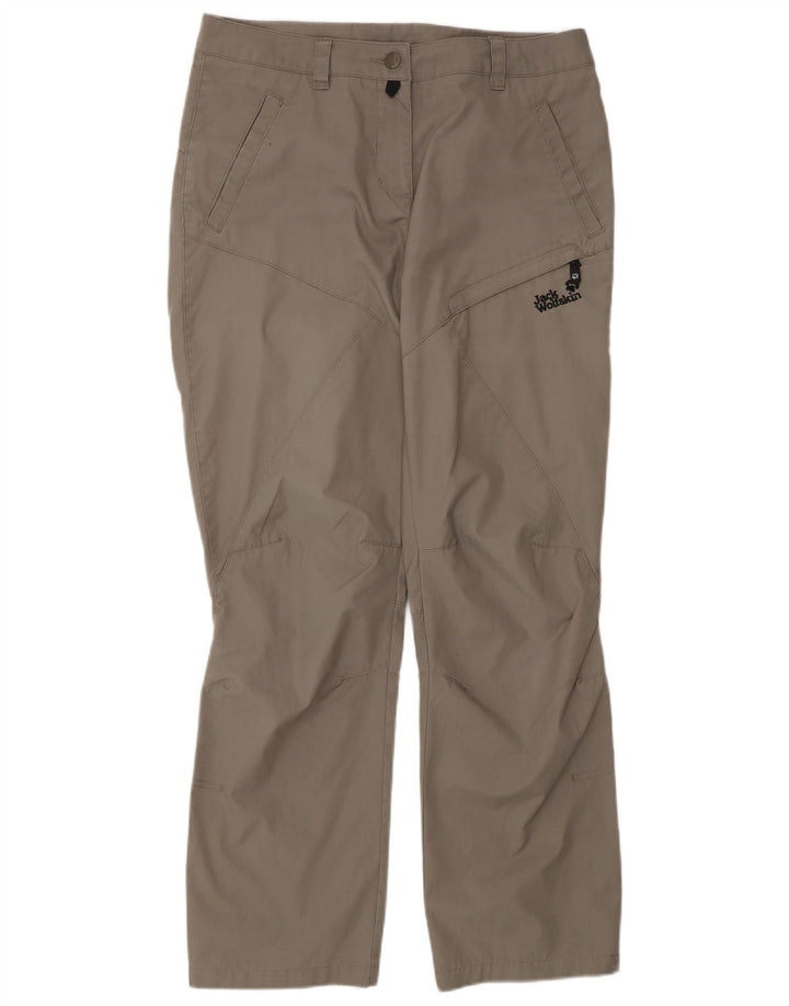 JACK WOLFSKIN Womens Cargo Trousers UK 12/14 Medium W30 L30 Grey