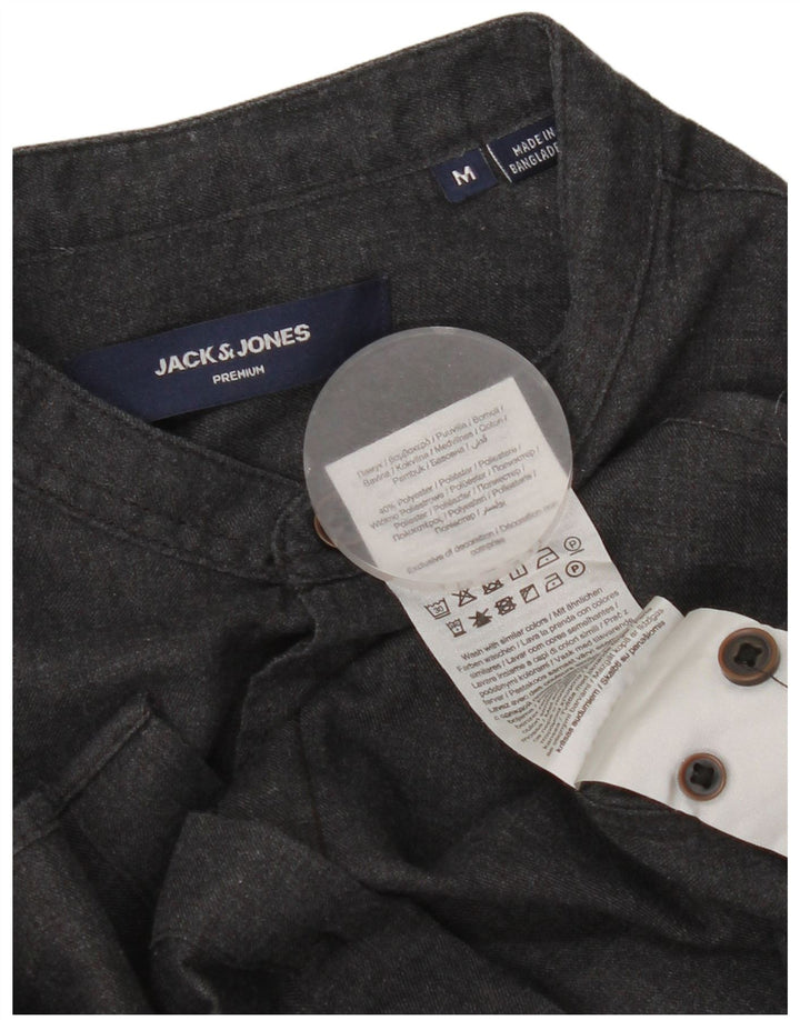 Jack & Jones Mens Shirt Medium Grey Cotton