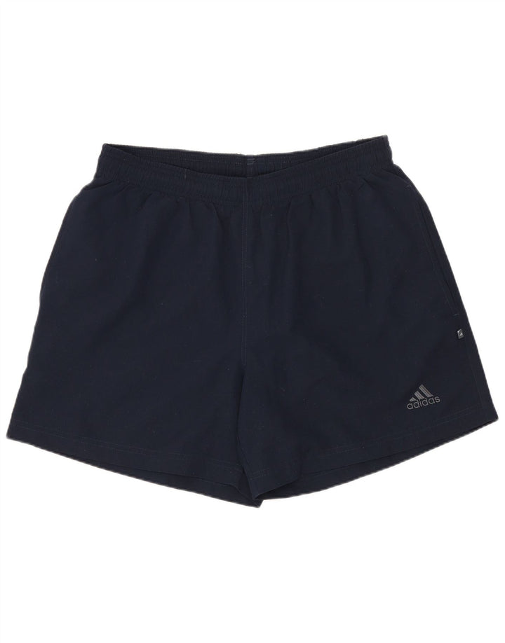 Ανδρικό αθλητικό σορτς ADIDAS μεσαίου μπλε πολυεστέρα