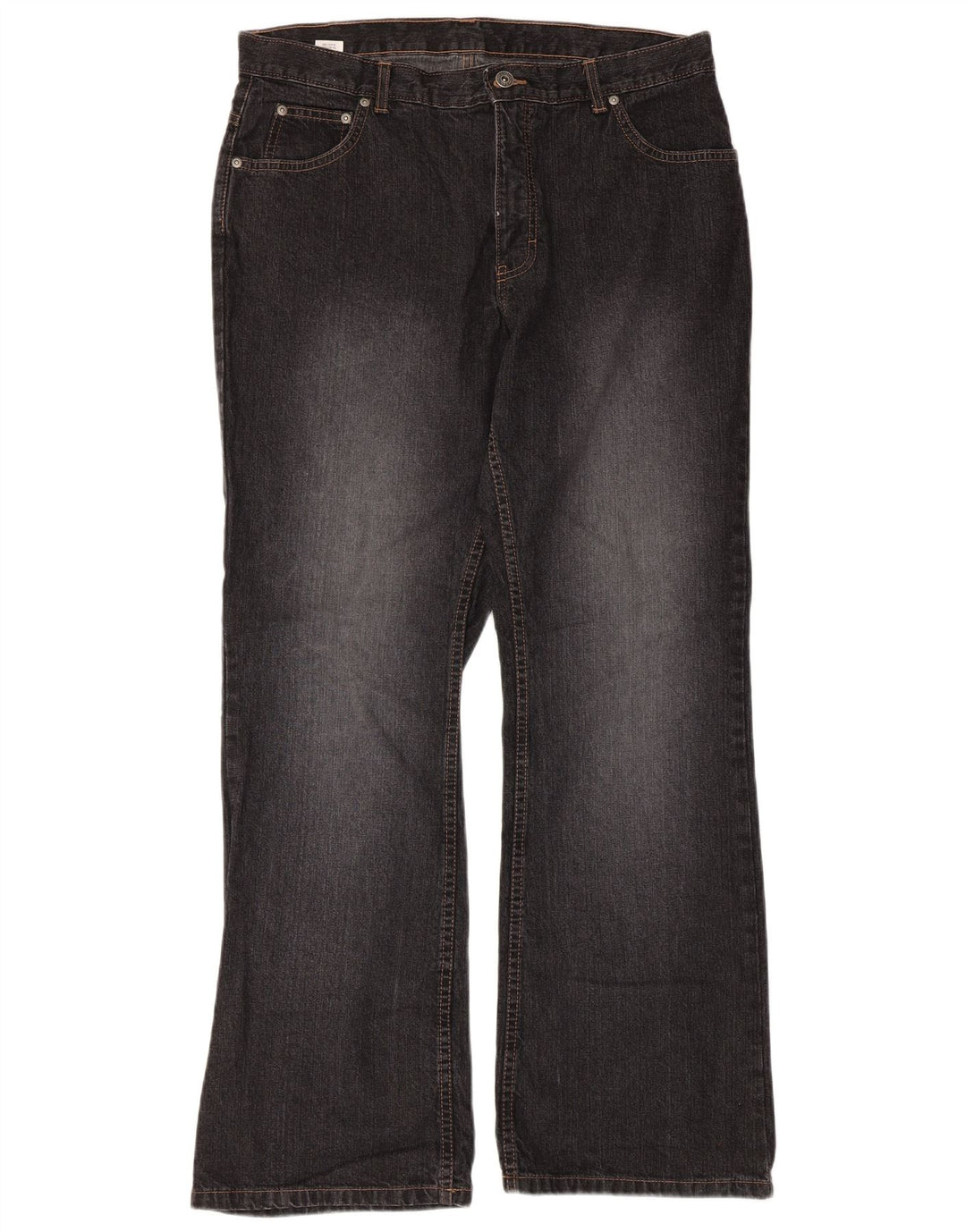 Marks & Spencer Womens Bootcut Jeans UK 16 Large W34 L30 Black Cotton