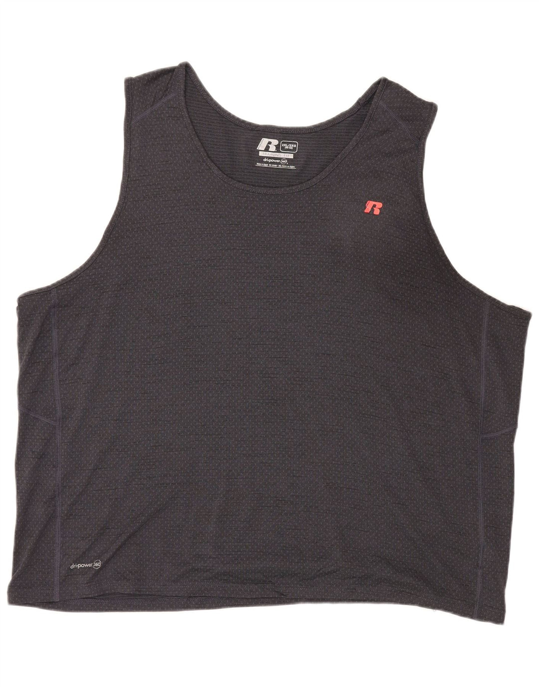 Russell Athletic Mens Vest Top 2XL Grey Polyester
