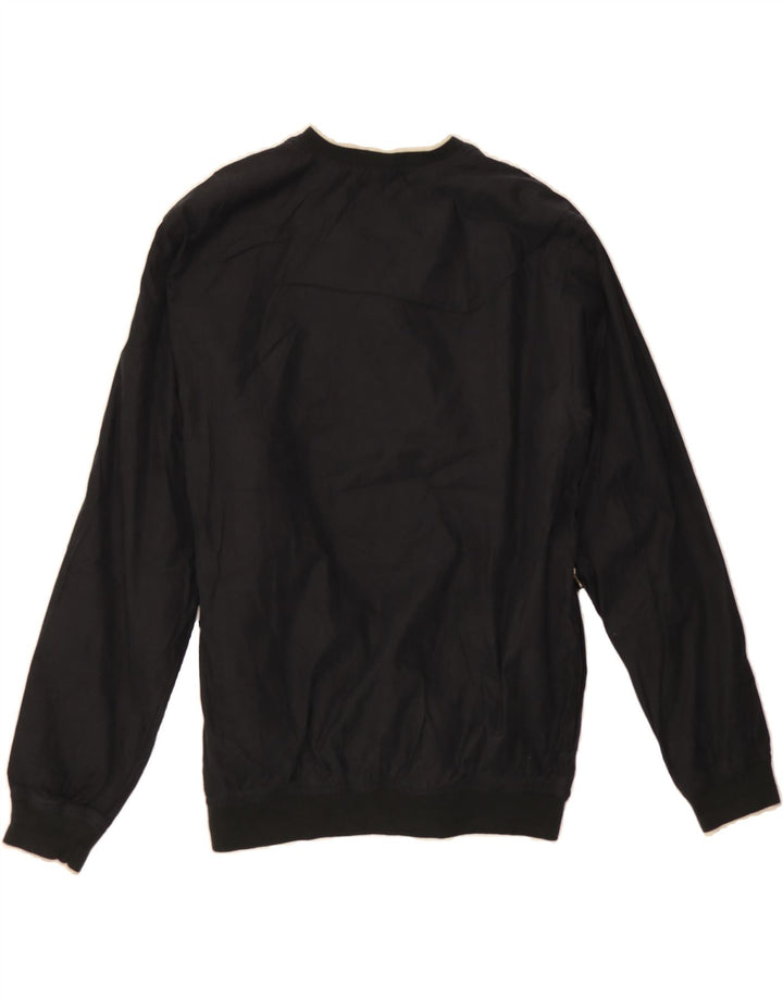 IZOD Mens Pullover Tracksuit Top Medium Black Polyester Vintage Izod and Second-Hand Izod from Messina Hembry 