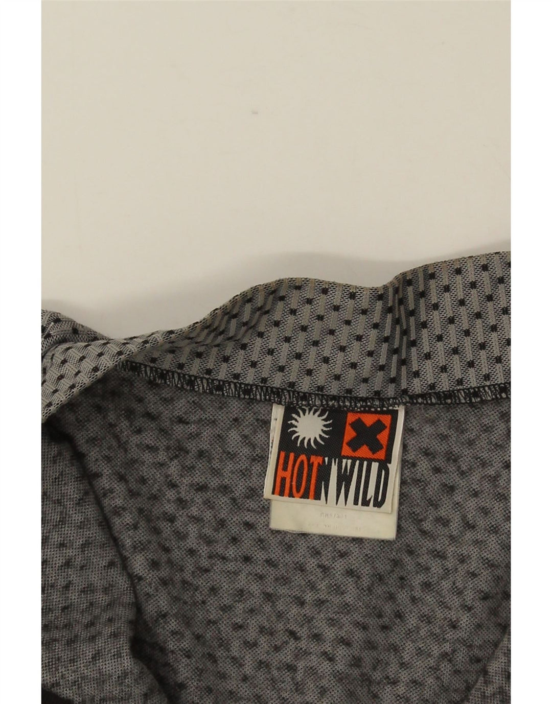 Vintage Herre Grafisk Pullover Træningsdragt Top IT 50 Medium Grey Colourblock