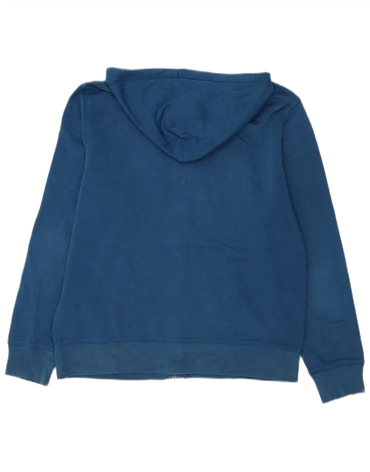 Gap Mens Graphic Zip Hoodie Sweater Large Blue Cotton