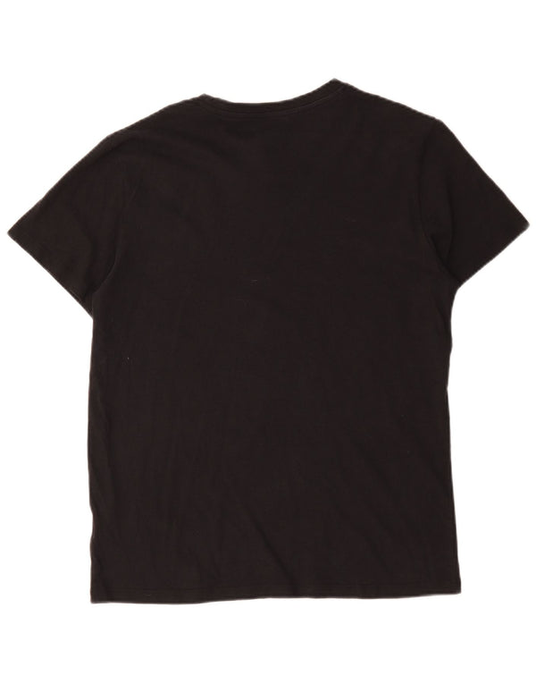 Jack & Jones - Camiseta para hombre, talla grande, color negro, algodón
