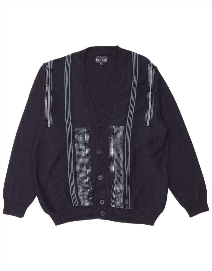 Suéter tipo cárdigan para hombre Paul Smith Poliacrílico a rayas azul marino mediano