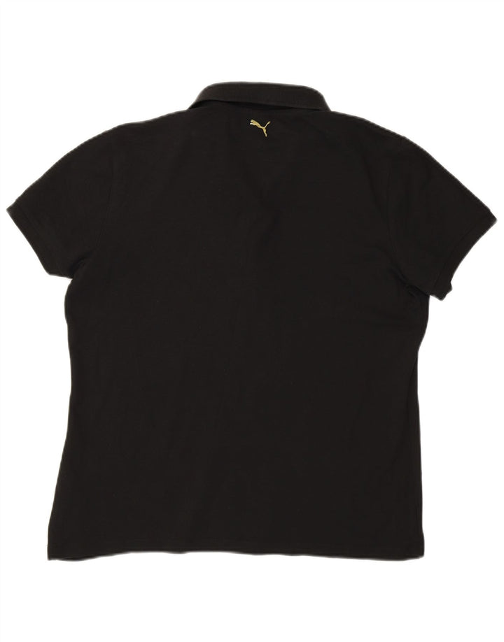 PUMA Womens Polo Shirt UK 16 Large Black