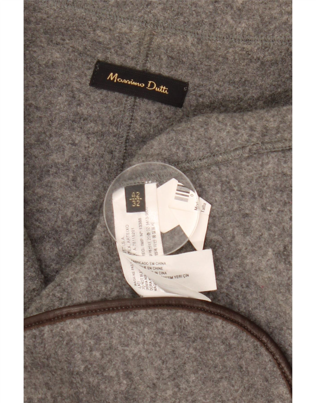 Giacca blazer da donna a 2 bottoni Massimo Dutti EU 42 Large Grey Wool