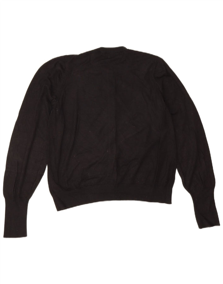 Marks & Spencer Womens Cardigan Sweater UK 16 Large Black Viscose