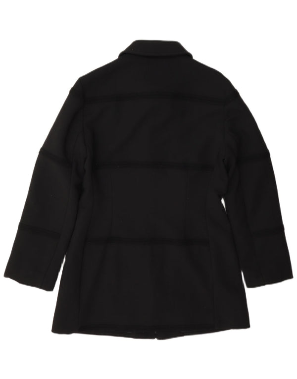 Giacca blazer da donna a 4 bottoni Caractere UK 12 lana nera media