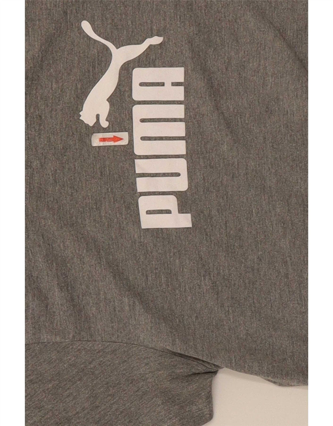 Puma Womens Graphic T-Shirt Top UK 12 Medium Grey Flecked