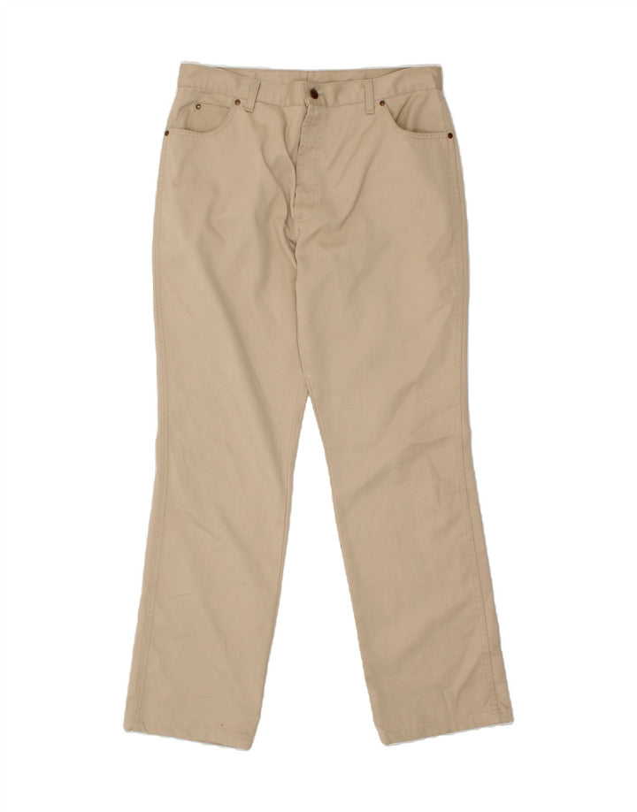 WRANGLER Mens Straight Casual Trousers W38 L32  Beige Cotton Vintage Wrangler and Second-Hand Wrangler from Messina Hembry 