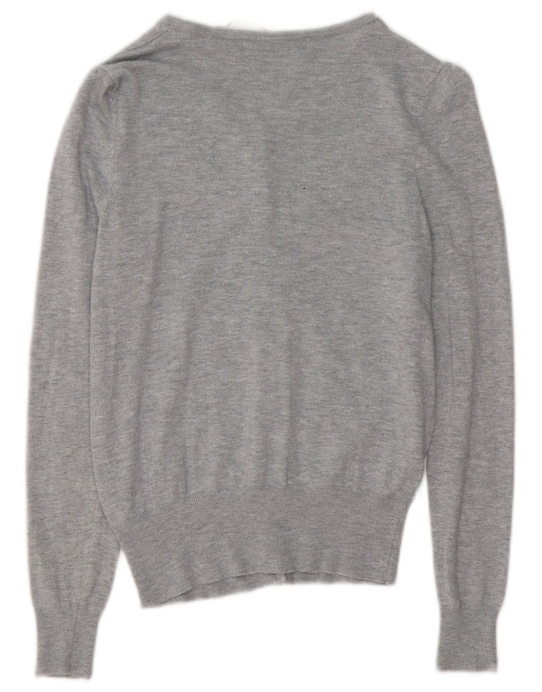 Marks & Spencer Womens Cardigan Sweater UK 8 Small Grey Flecked Viscose