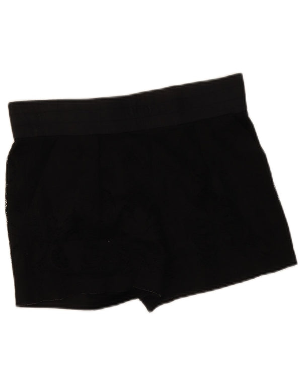 Zara Mujer Hot Pants Mediano W30 Negro
