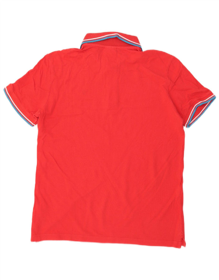 Diadora Mens Polo Shirt Medium Red Cotton