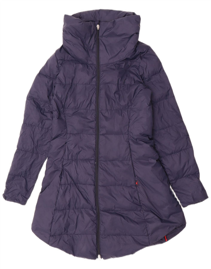 KAPPA Womens Padded Coat UK 10 Small Navy Blue Nylon