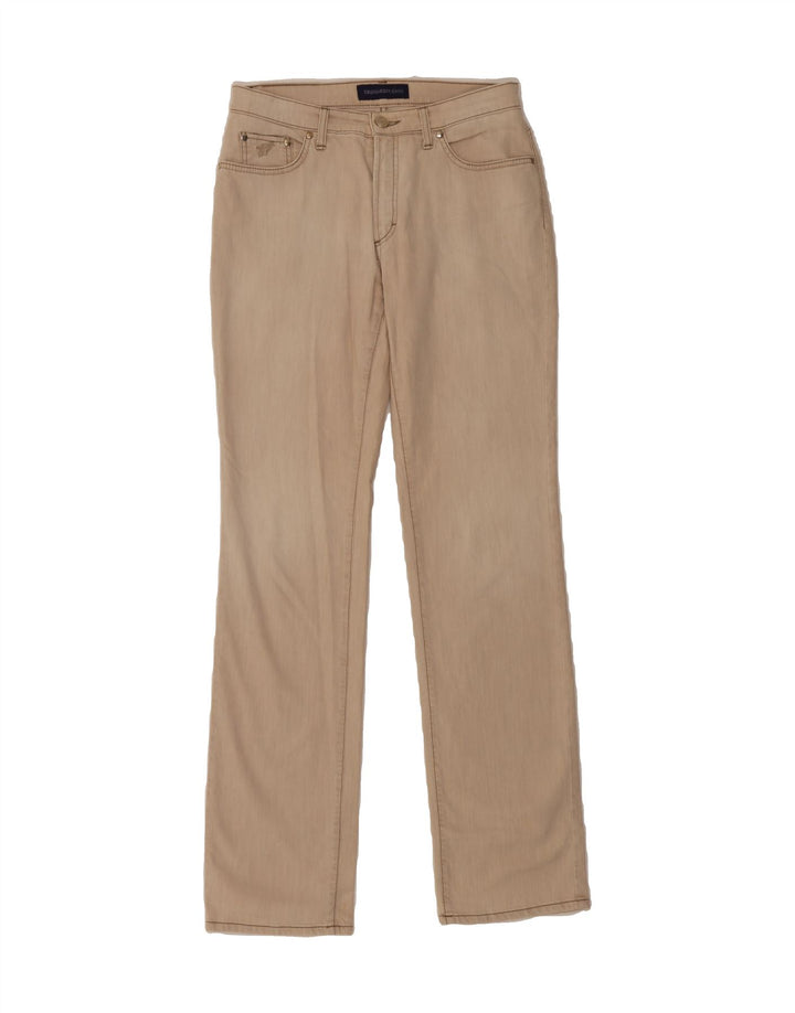 TRUSSARDI Womens Straight Jeans W28 L34 Beige Cotton Vintage Trussardi and Second-Hand Trussardi from Messina Hembry 