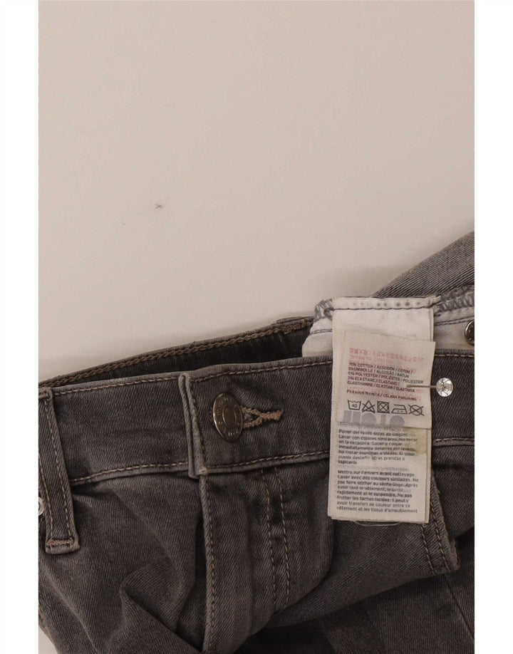 Topshop Womens Distressed Slim Jeans W30 L26 Grey Cotton