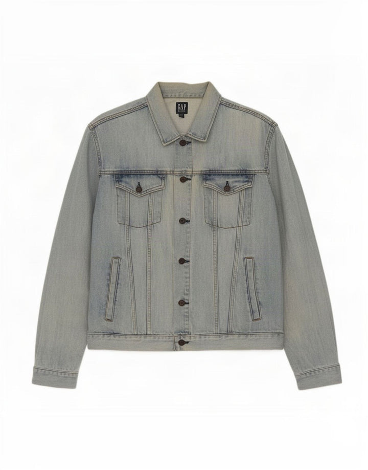 Gap Mens Denim Jacket UK 42 XL Blue Cotton