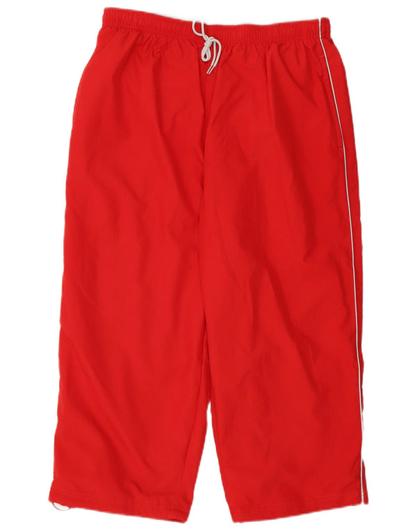 Reebok Mens Capri Chándal Pantalones Grande Rojo