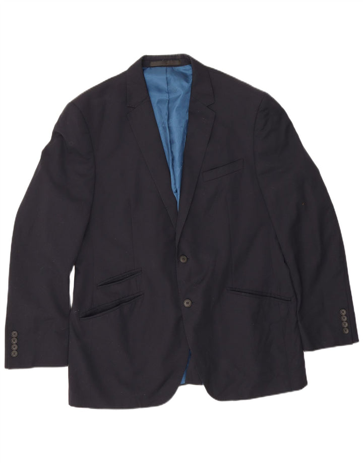 Мужской пиджак Marks & Spencer Autograph UK 38 средний темно-синий