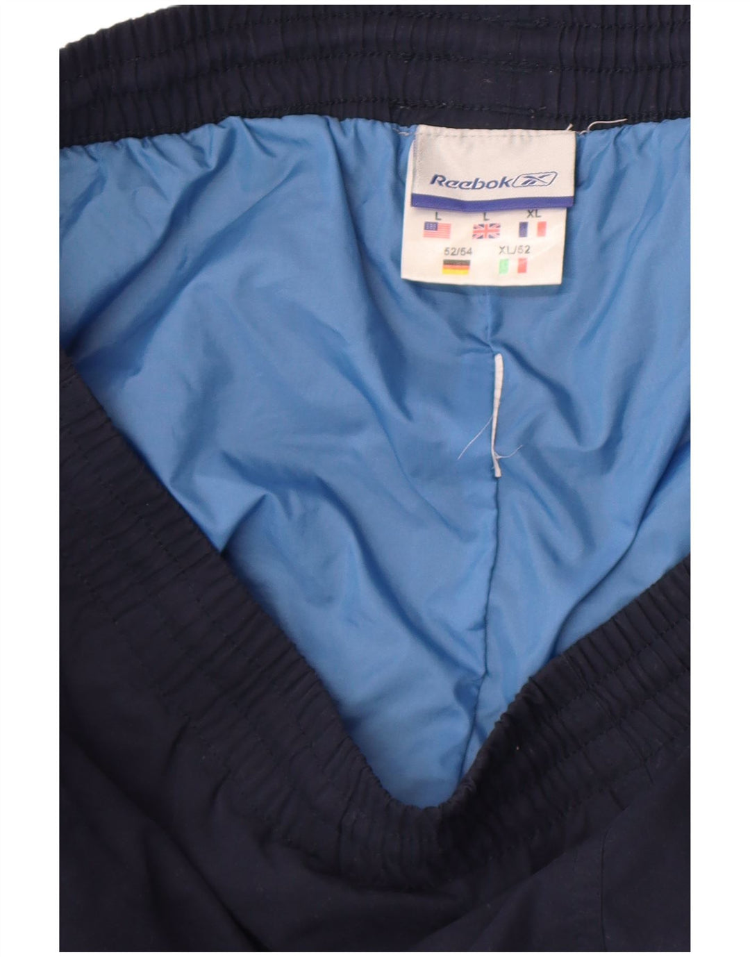 Reebok Mens Tracksuit Trousers Joggers Large Navy Blue