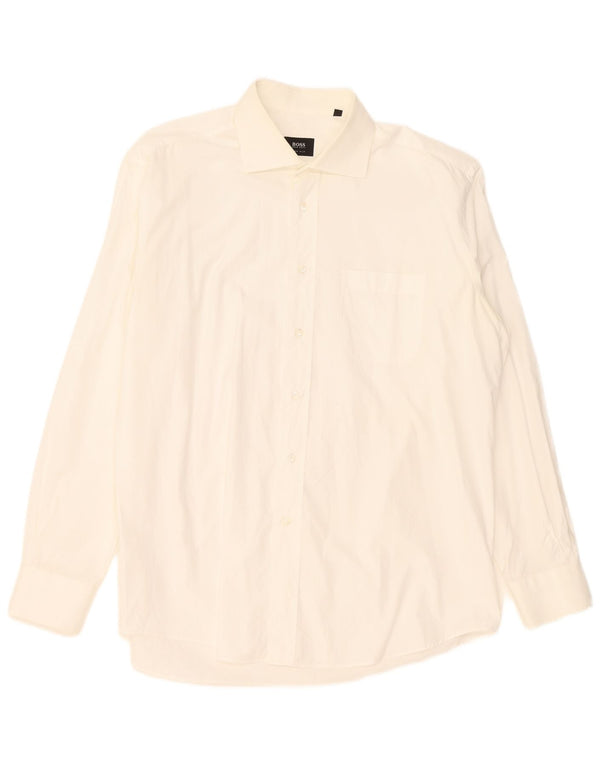 Hugo Boss Chemise Homme Taille 44 17 1/2 XL Blanc