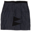 Max&Co. Womens Peplum Skirt Large W32  Navy Blue Viscose