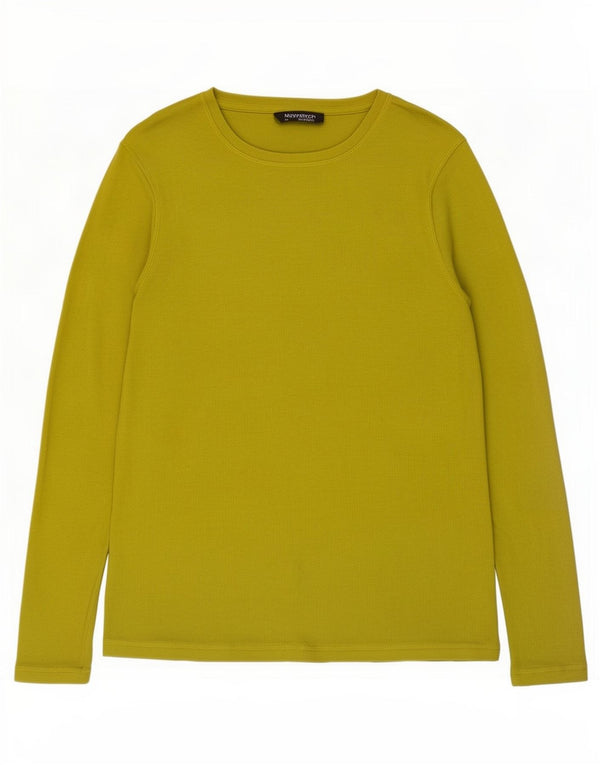 Marks & Spencer Top para mujer de manga larga UK 44 Algodón verde medio