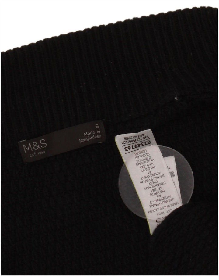 Marks & Spencer Pull Cardigan Homme Petit Bleu Marine Acrylique