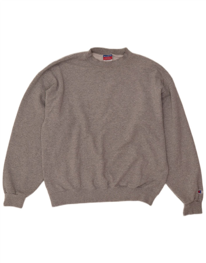 Champion Mens Sweatshirt Jumper Large Grey Flecked
