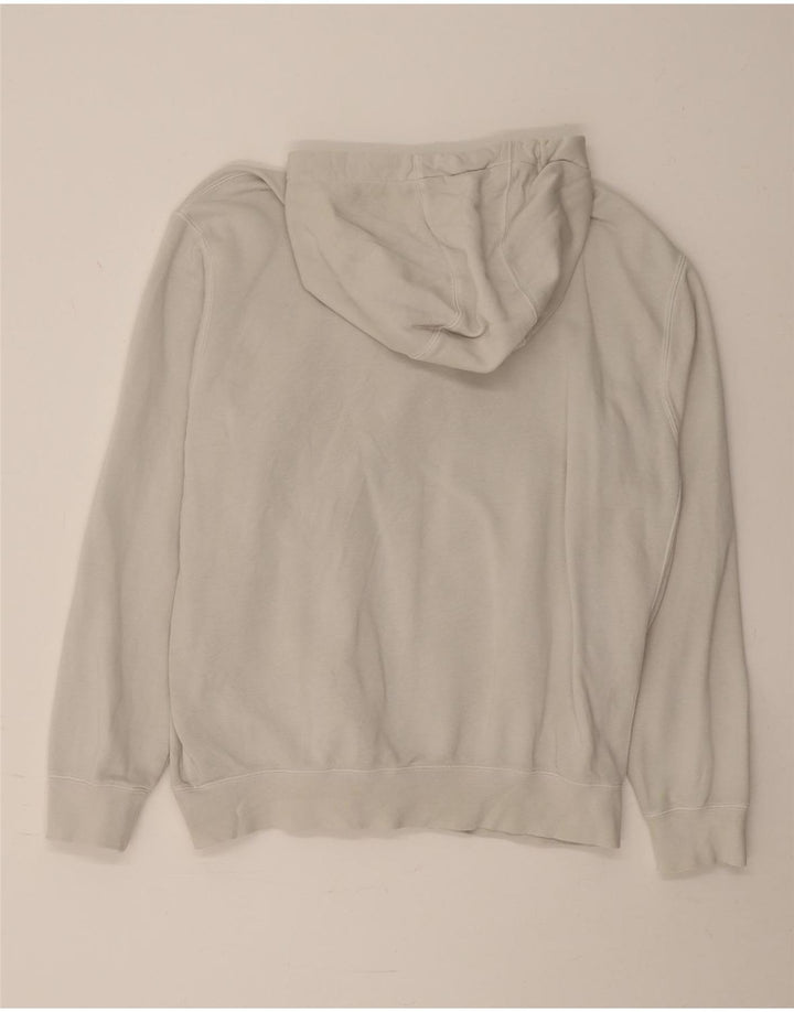 Nike Mens Hoodie Jumper Large Off White Cotton