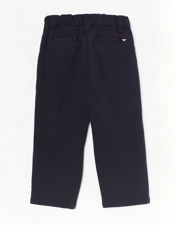 Armani Short Chino Droit Bébé Garçon 3-6 Mois W16 L8 Bleu Marine Coton