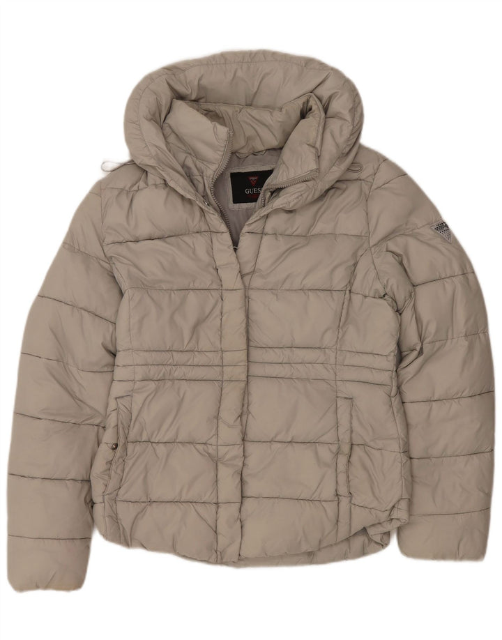 GUESS Polstret jakke til kvinder UK 16 Large Beige Polyester