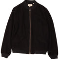 Jack Wills Mens Bomber Jacket UK 38 Medium Navy Blue Wool