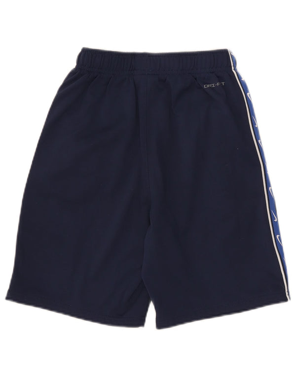 Pantaloncini sportivi Nike Dri Fit Graphic da bambino 7-8 anni Blu navy Colourblock