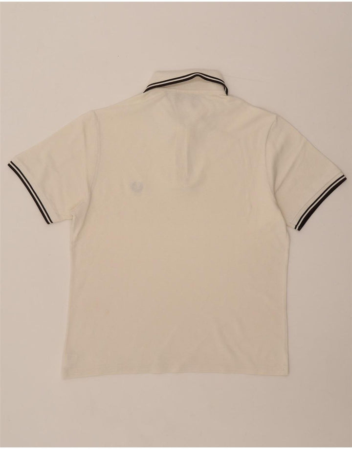Męska koszulka polo Fred Perry, średnia biała bawełna