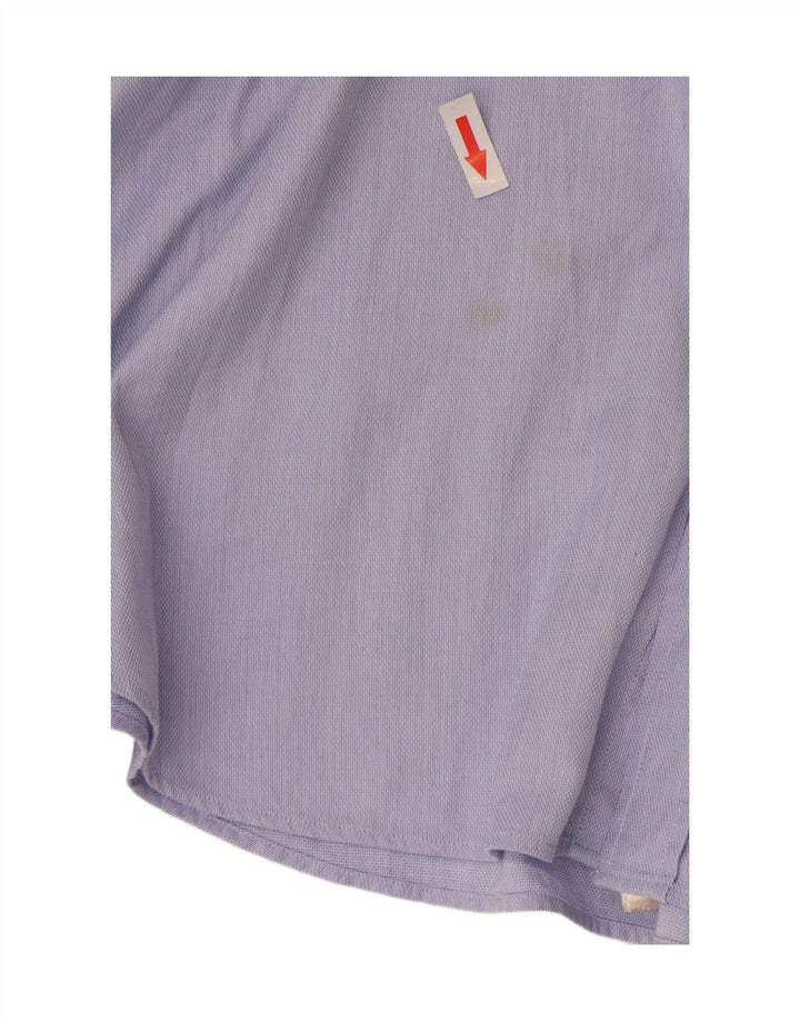 Massimo Dutti Mens Shirt Large Blue Cotton