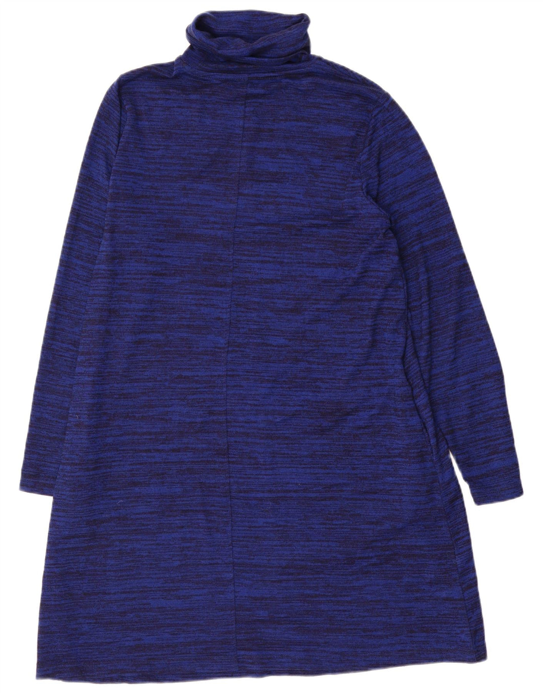 Marks & Spencer Womens Jumper Dress UK 14 Large Navy Blue Flecked Polyester