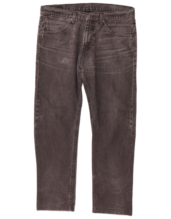 Levi's Uomo 504 Jeans dritti W34 L29 Cotone grigio