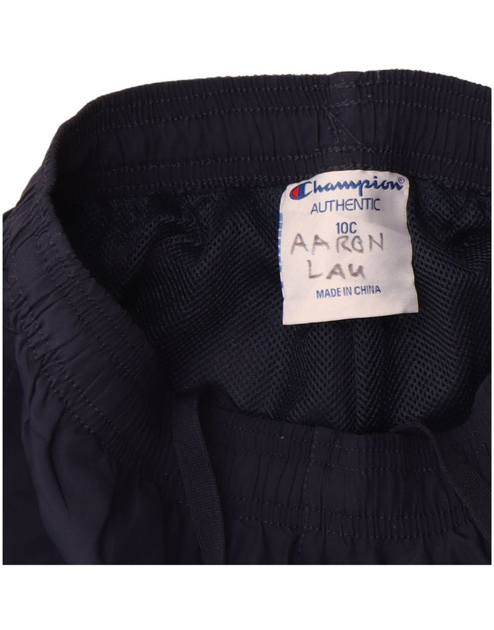 Champion Boys Tracksuit Trousers 9-10 Years Navy Blue Polyester
