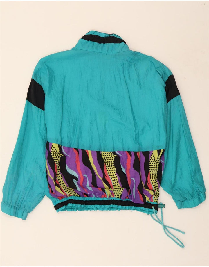 VINTAGE Boys Pullover Tracksuit Top Jacket 11-12 Years Blue Colourblock Vintage Vintage and Second-Hand Vintage from Messina Hembry 