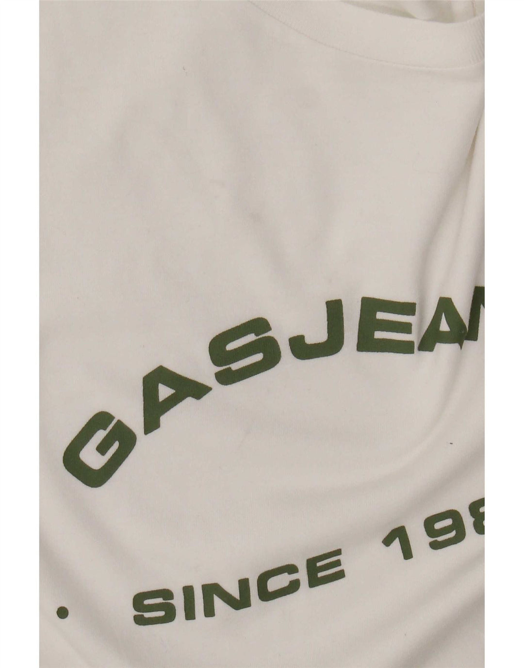 Ανδρικό γραφικό μπλουζάκι Gas Top Medium White