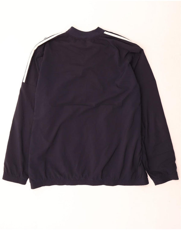 Adidas Mens Tracksuit Top Jacket 2XL Navy Blue Polyester