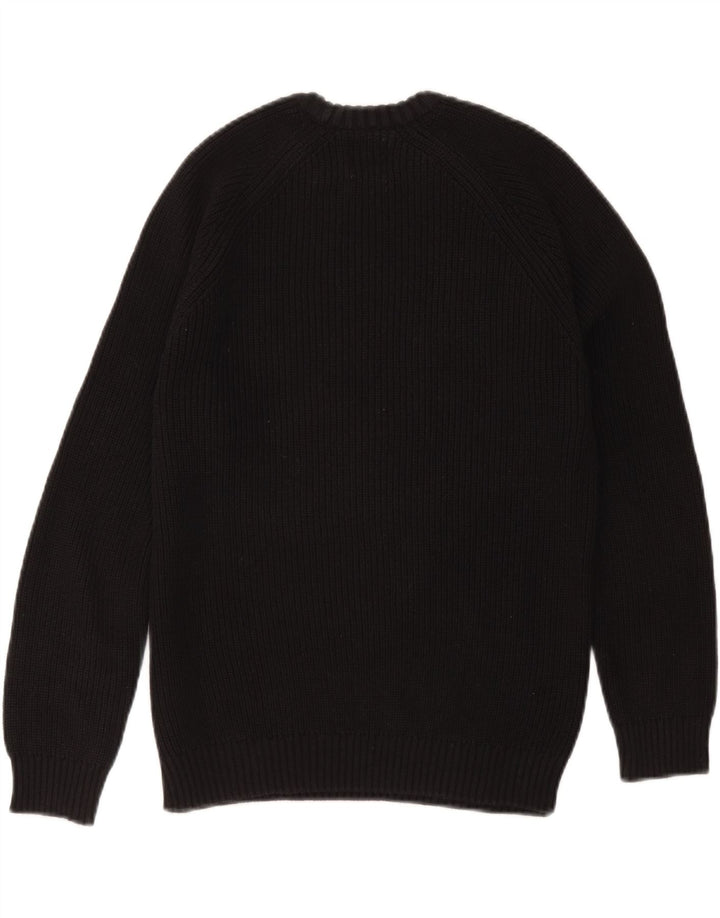 Maglione maglione girocollo oversize da donna Zara UK 10 piccolo nero
