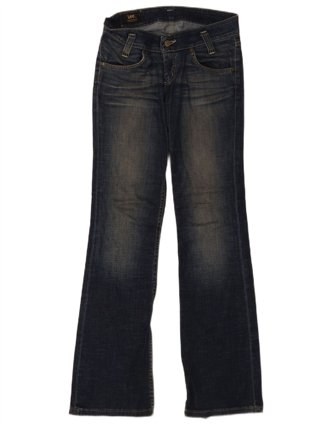 Lee Womens Leola Bootcut Jeans W28 L32 Navy Blue Cotton