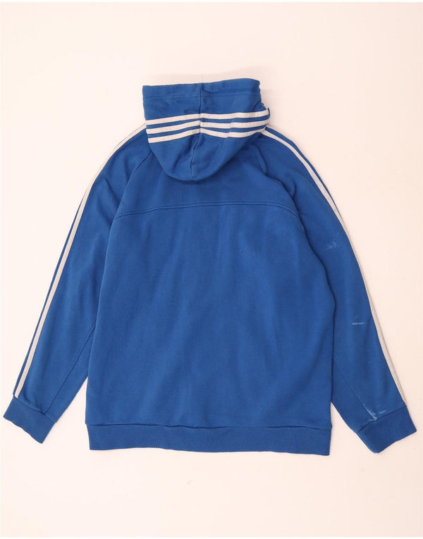 Adidas Sudadera con capucha y cremallera para hombre XL Algodón azul