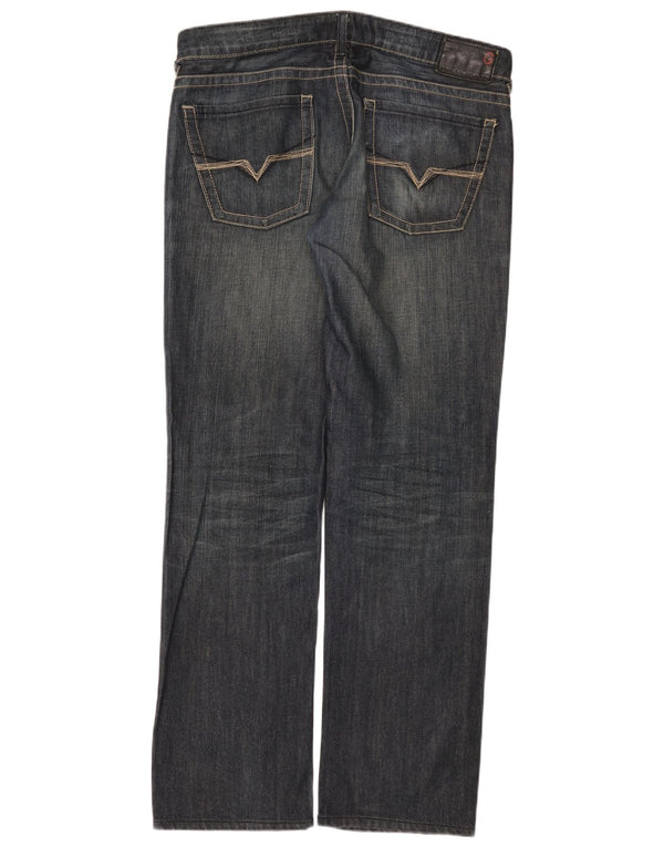 Jeans dritti da uomo Guess W36 L33 in cotone blu