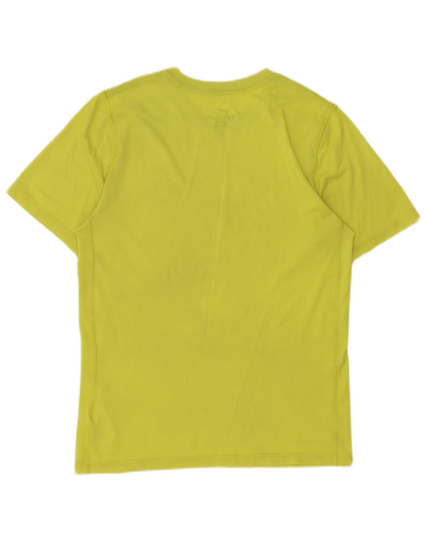 Tricou Nike Dri Fit pentru bărbați Top mic din poliester galben
